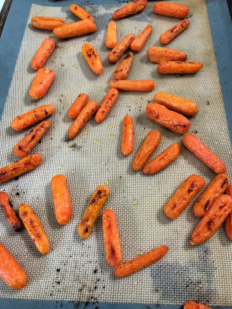 Roasted Baby Carrots - easy healthy side dish - Sula and Spice