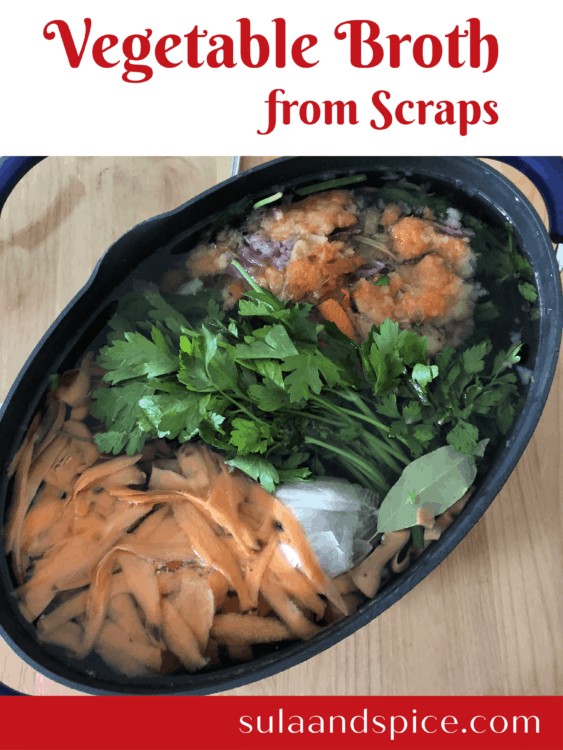 vegetable broth from scraps