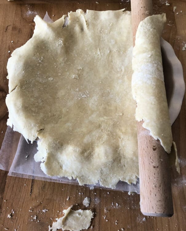 crust transfer to pan