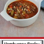 hamburger barley soup pin.