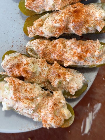 tuna salad boats.