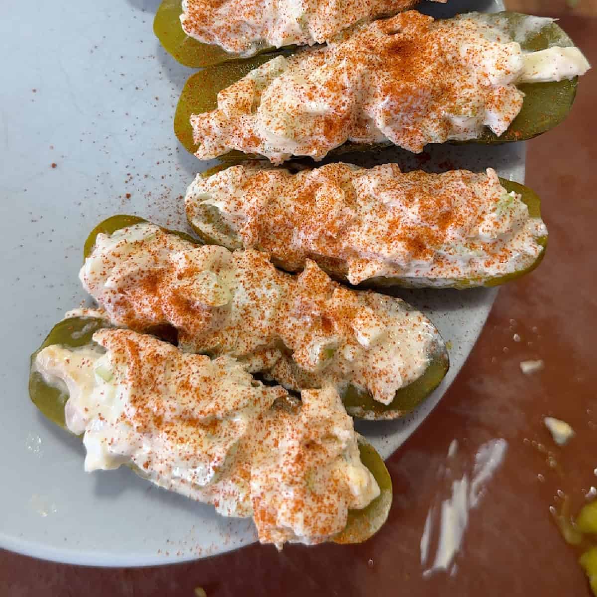 tuna salad boats.