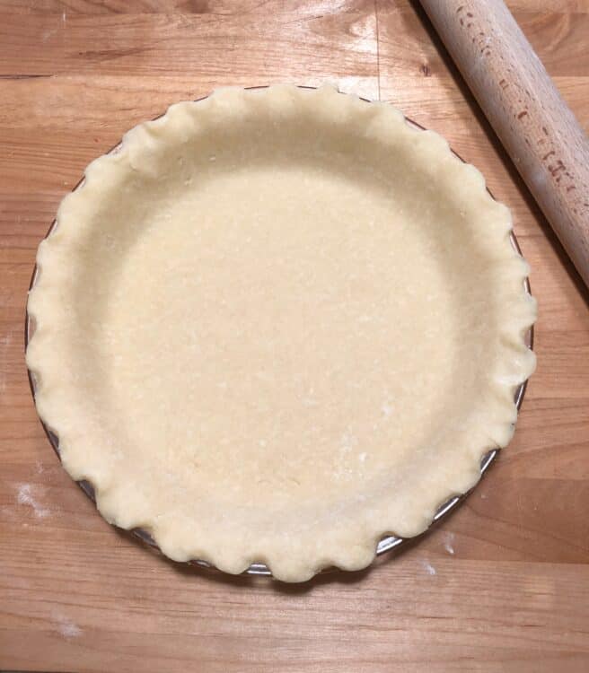 unbaked crust