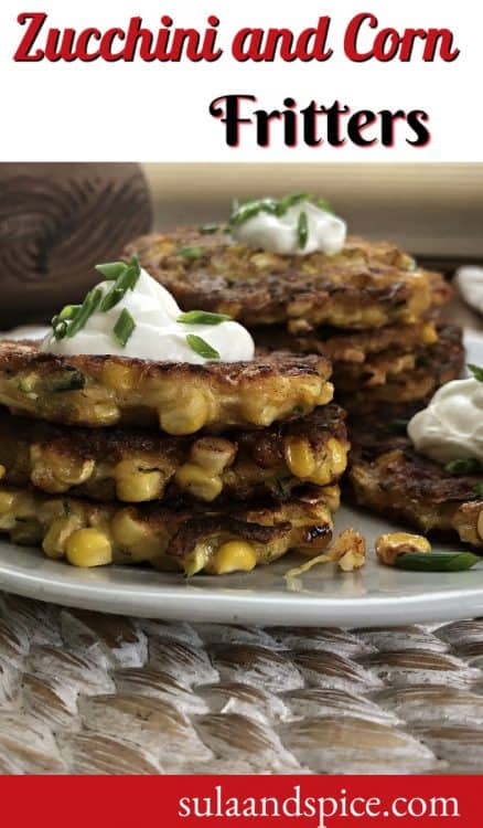 Pin for zucchini corn fritters