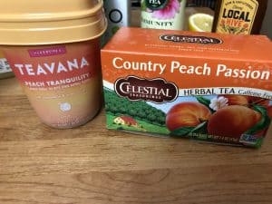 Peach tea alternatives used