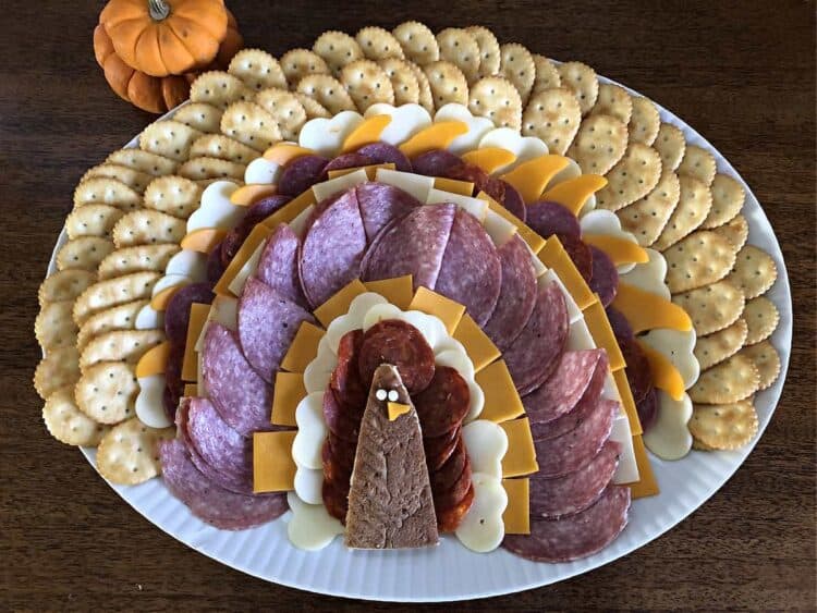 turkey meat and cheese tray