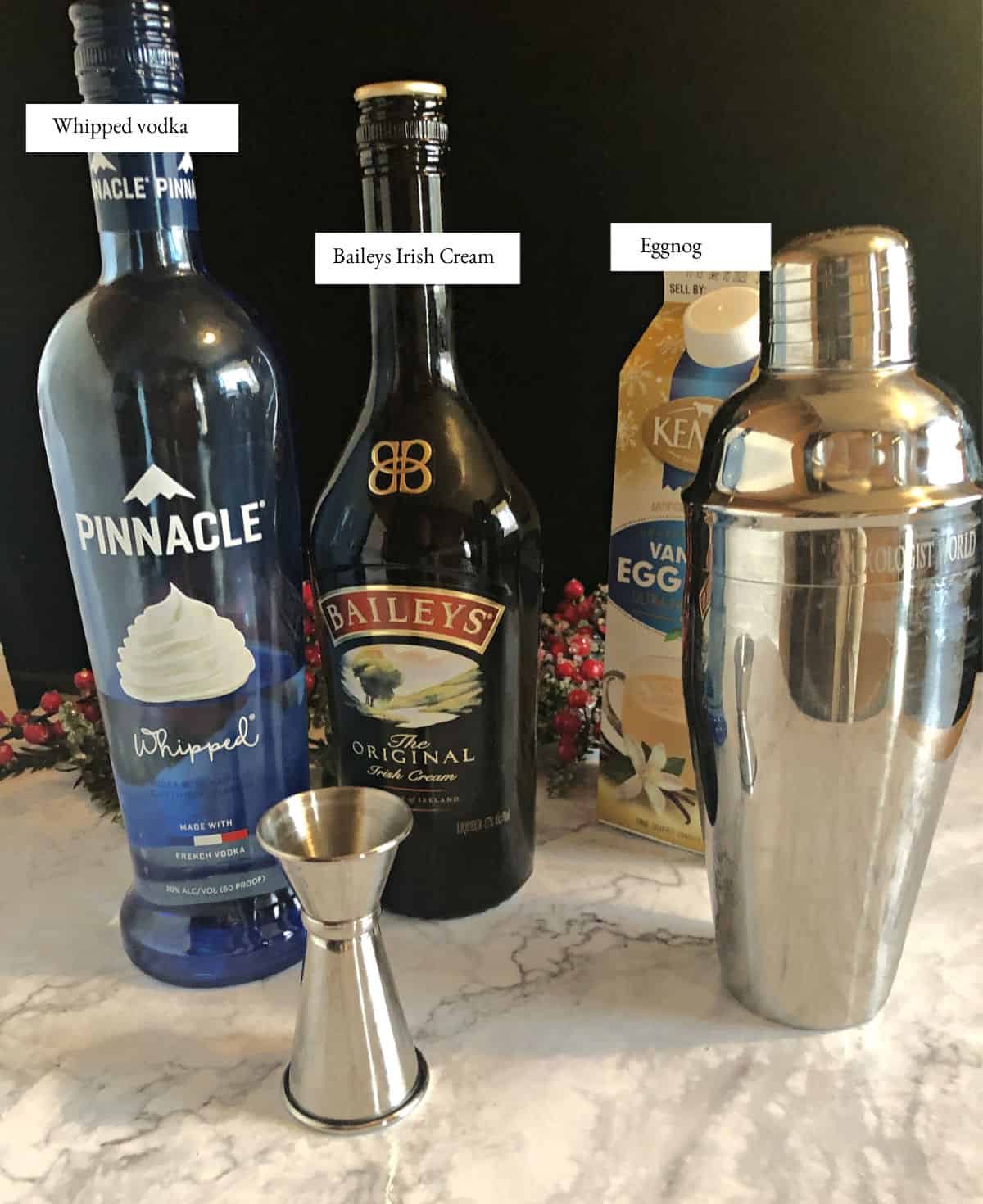Eggnog and Baileys Cocktail with Vodka Ovenspiration