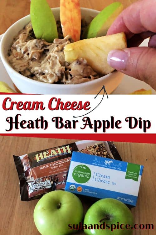 heath bar apple dip pin