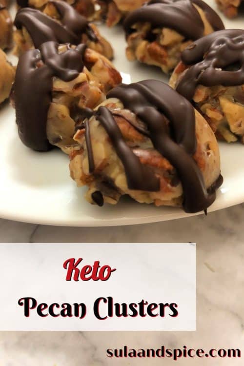 keto pecan clusters pin