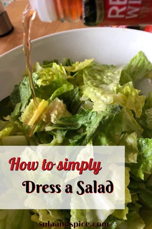 pin for dressing a salad