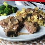 Pin for cube steak and mushrooms from your Instant Pot