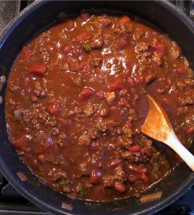 Chili in a pot