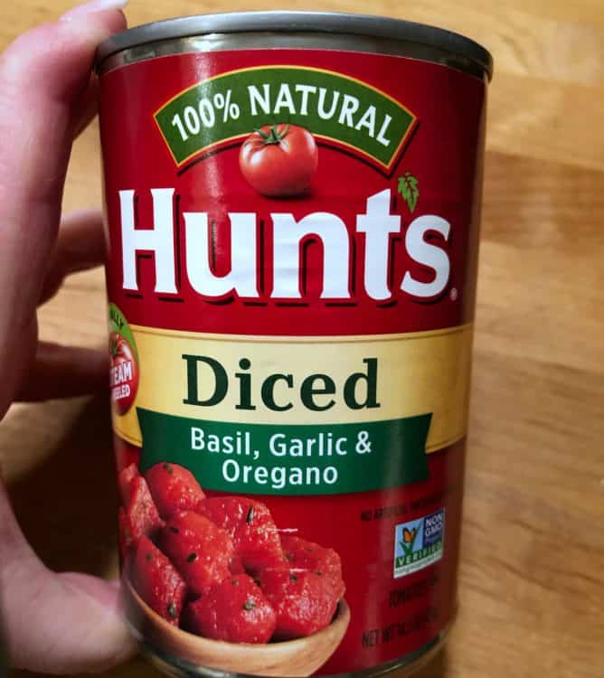 can of diced tomatoes