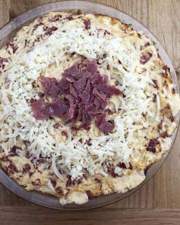 Cheese and Corned Beef added