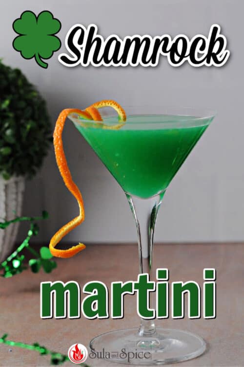 pin for shamrock martini
