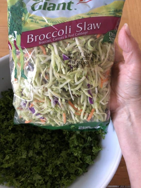 bag of broccoli slaw