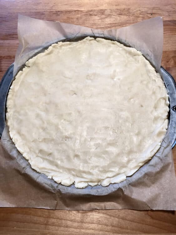 dough ready to bake