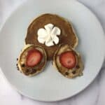 pancakes arranged to form a bunny butt