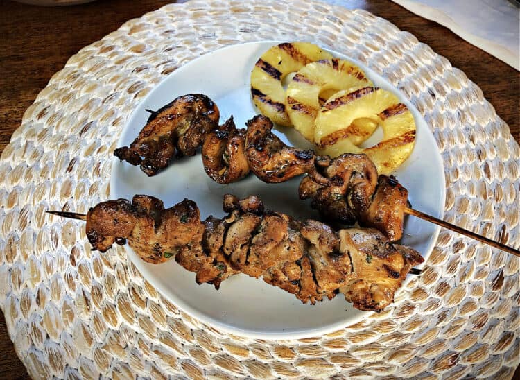 Chinese Chicken on a Stick - <10 min on the Grill - Ovenspiration