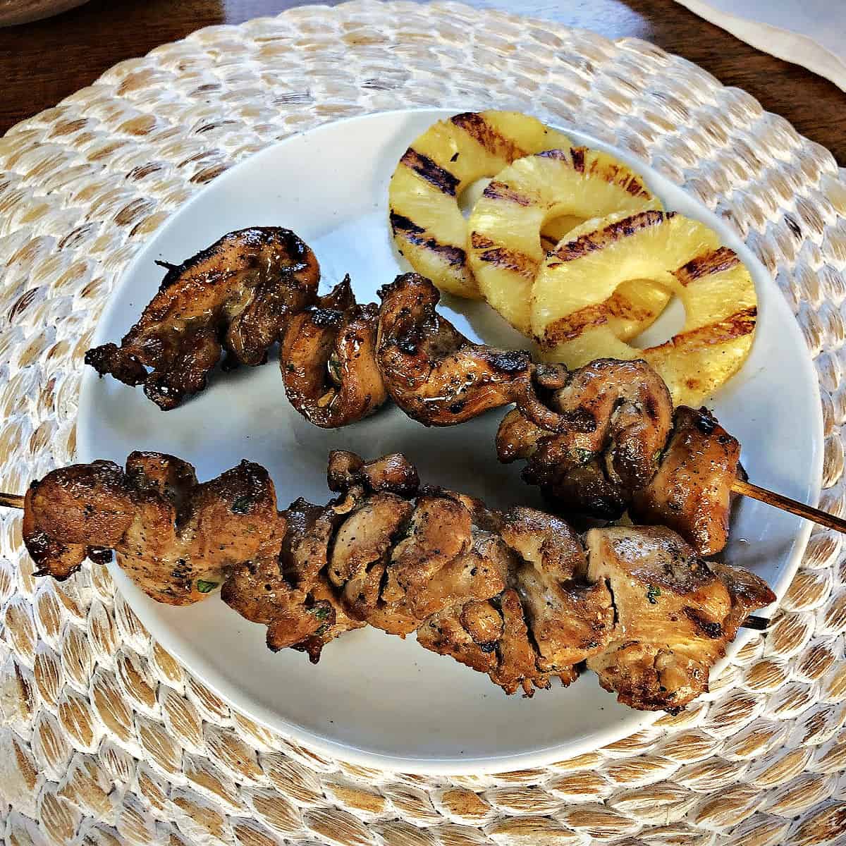 Grilled Teriyaki Chicken Skewers Recipe - Appetizer Addiction