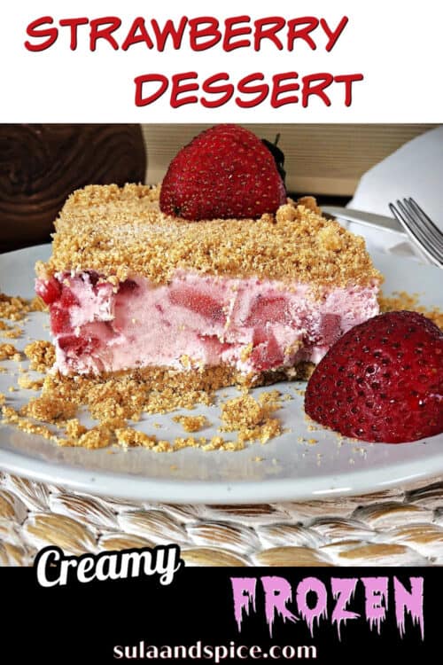 pin for frozen strawberry dessert