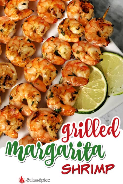 pin for grilled margarita shrimp skewers