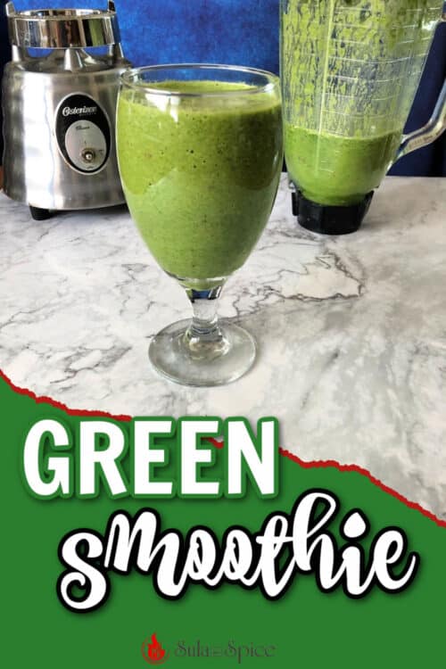 green smoothie pin