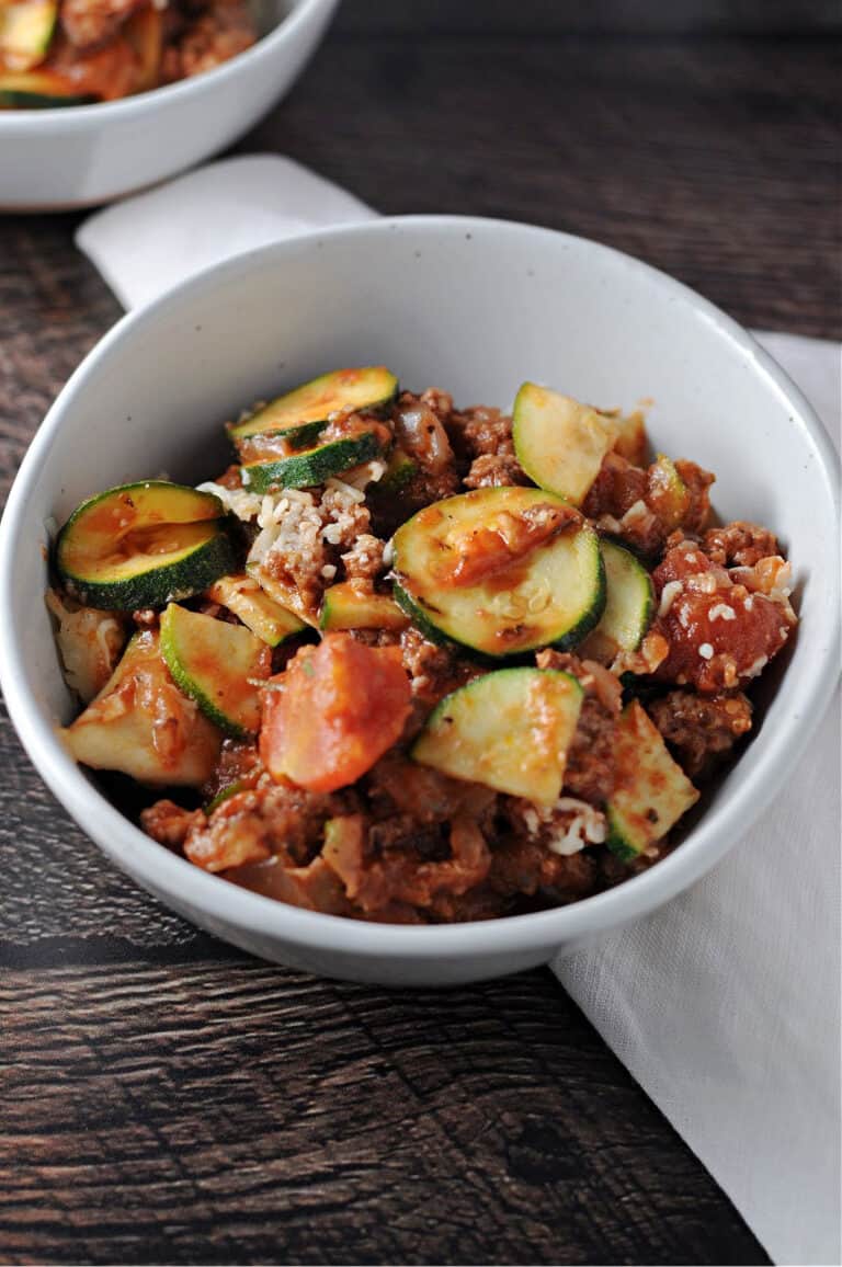 Zucchini Casserole with Ground Beef - Sula and Spice