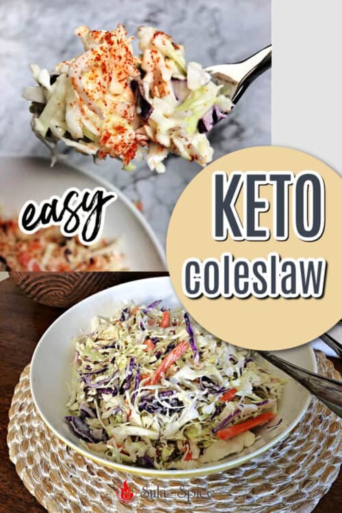 pin for keto coleslaw