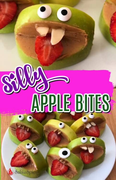 pin for silly apple bites
