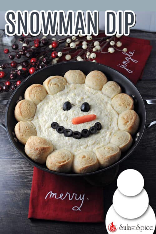 pin for snowman dip