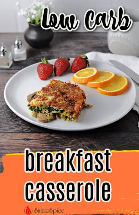 pin for low carb breakfast casserole