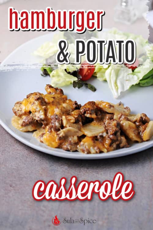 pin for hamburger & potato casserole