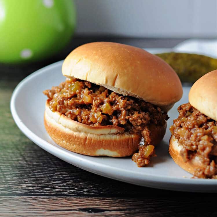 Sloppy joe on a bun