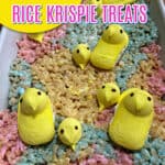 pin for peeps rice krispie treats.