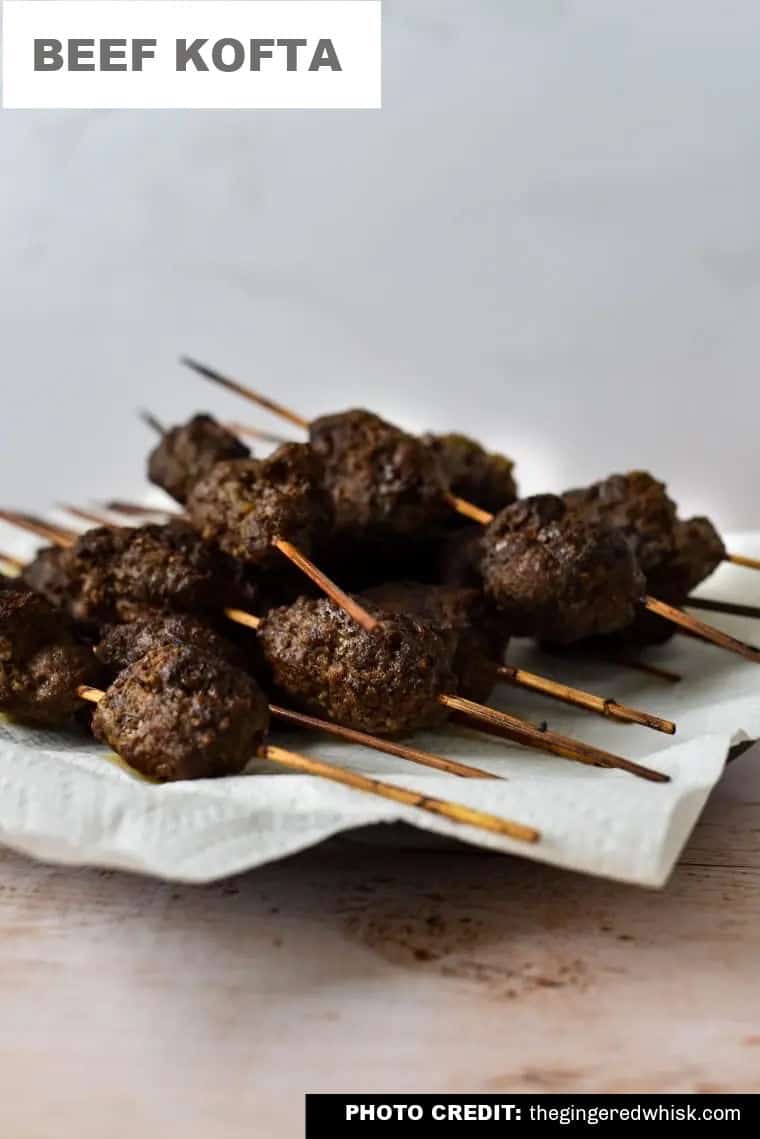 beef kofta skewers