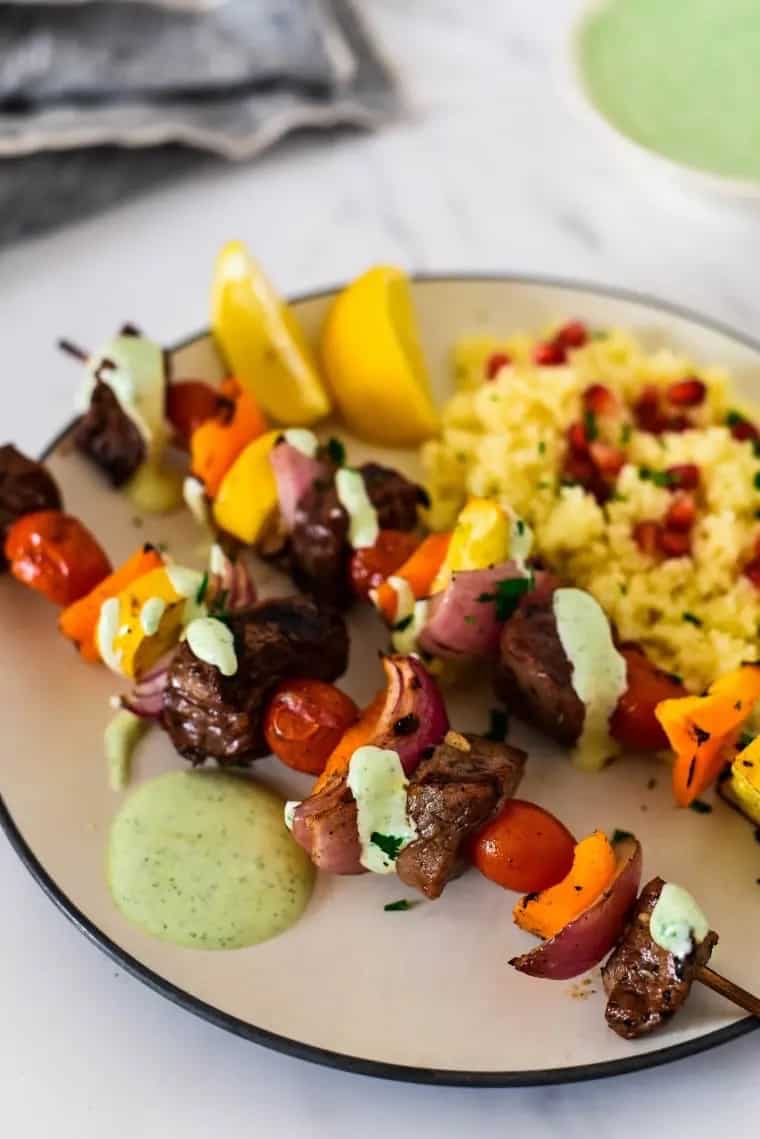 zaater beef skewers