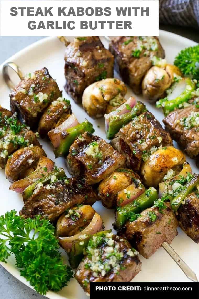 steak kabobs garlic butter