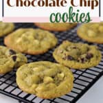 pin for matcha chocolate chip cookies.