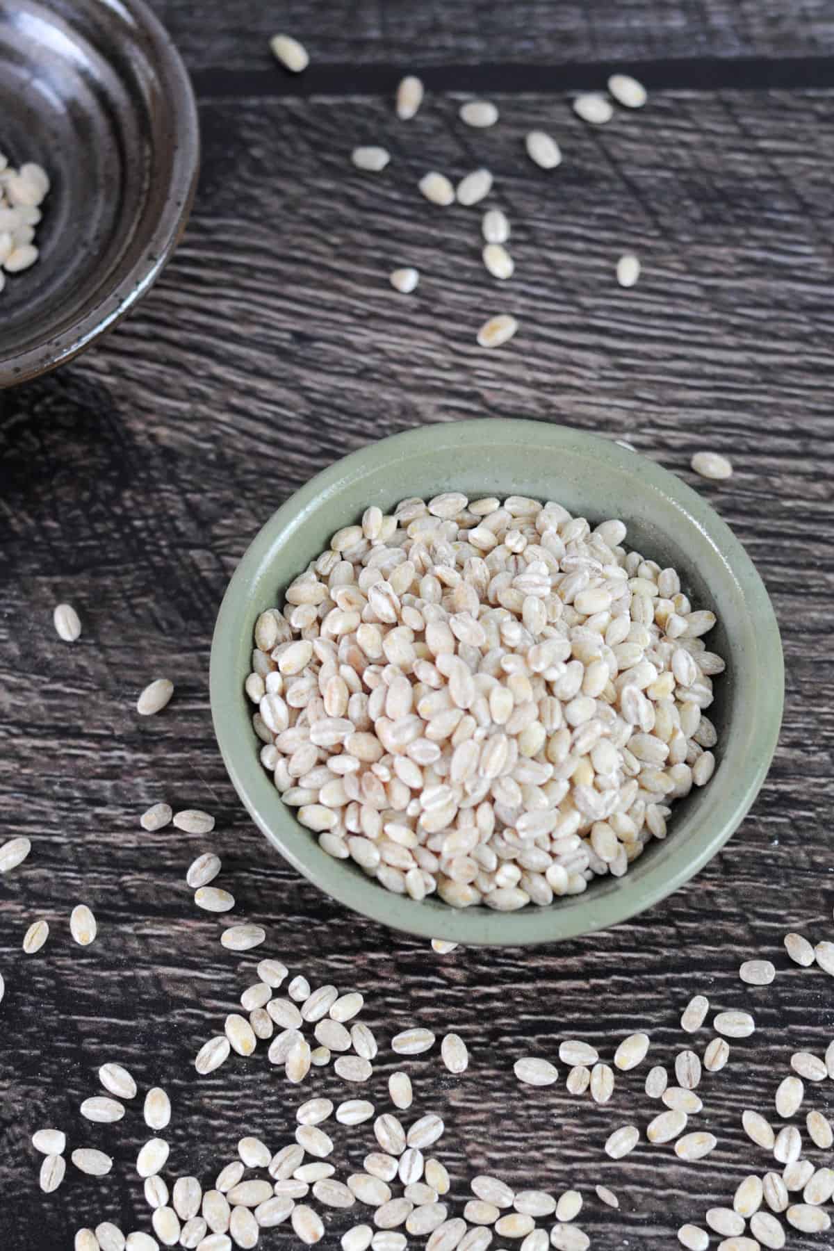 small bowl of barley