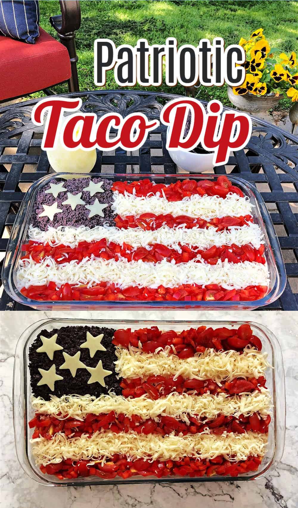 pin for patriotic amercian flag taco dip