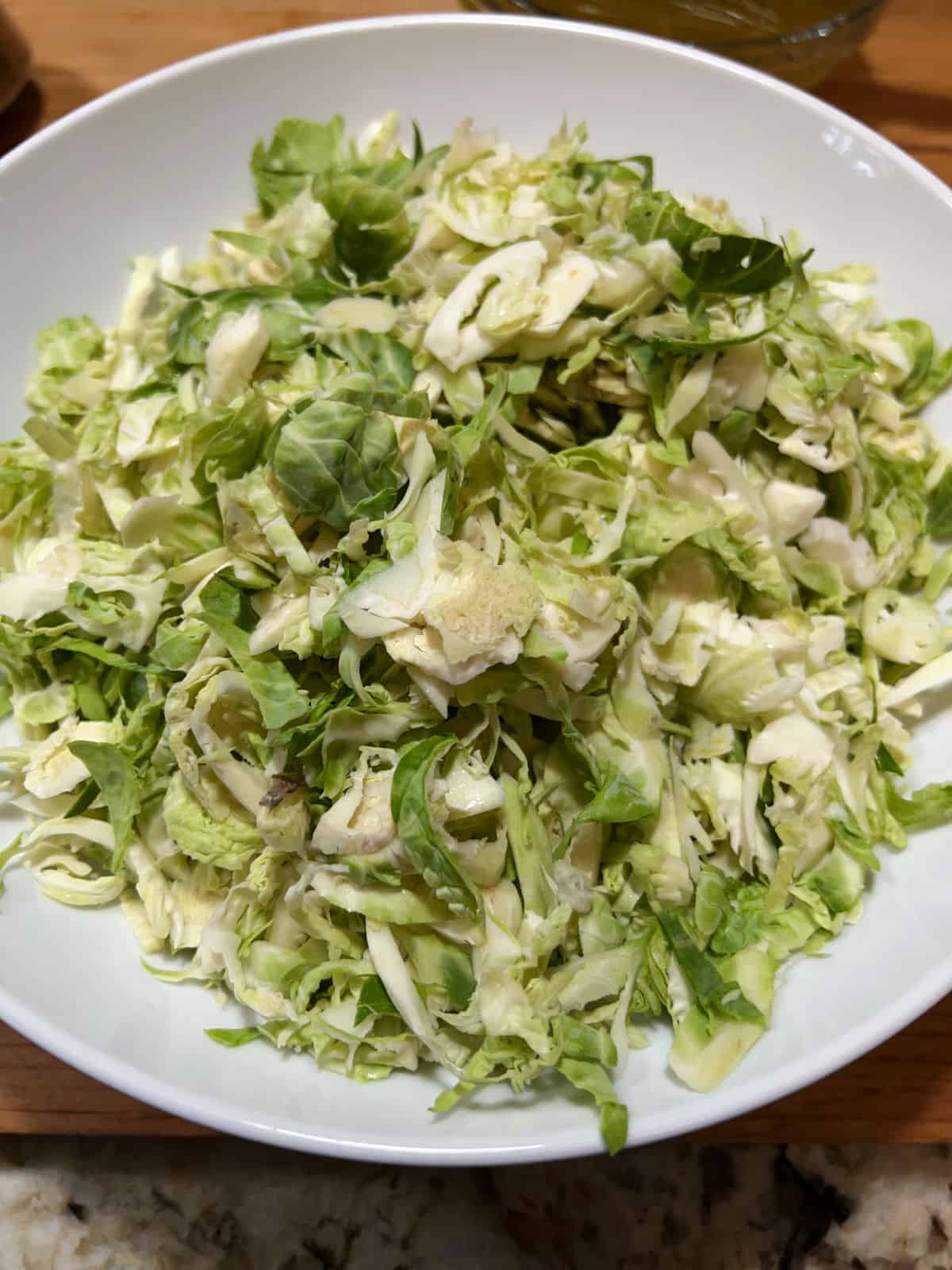 shredded brussels sprouts