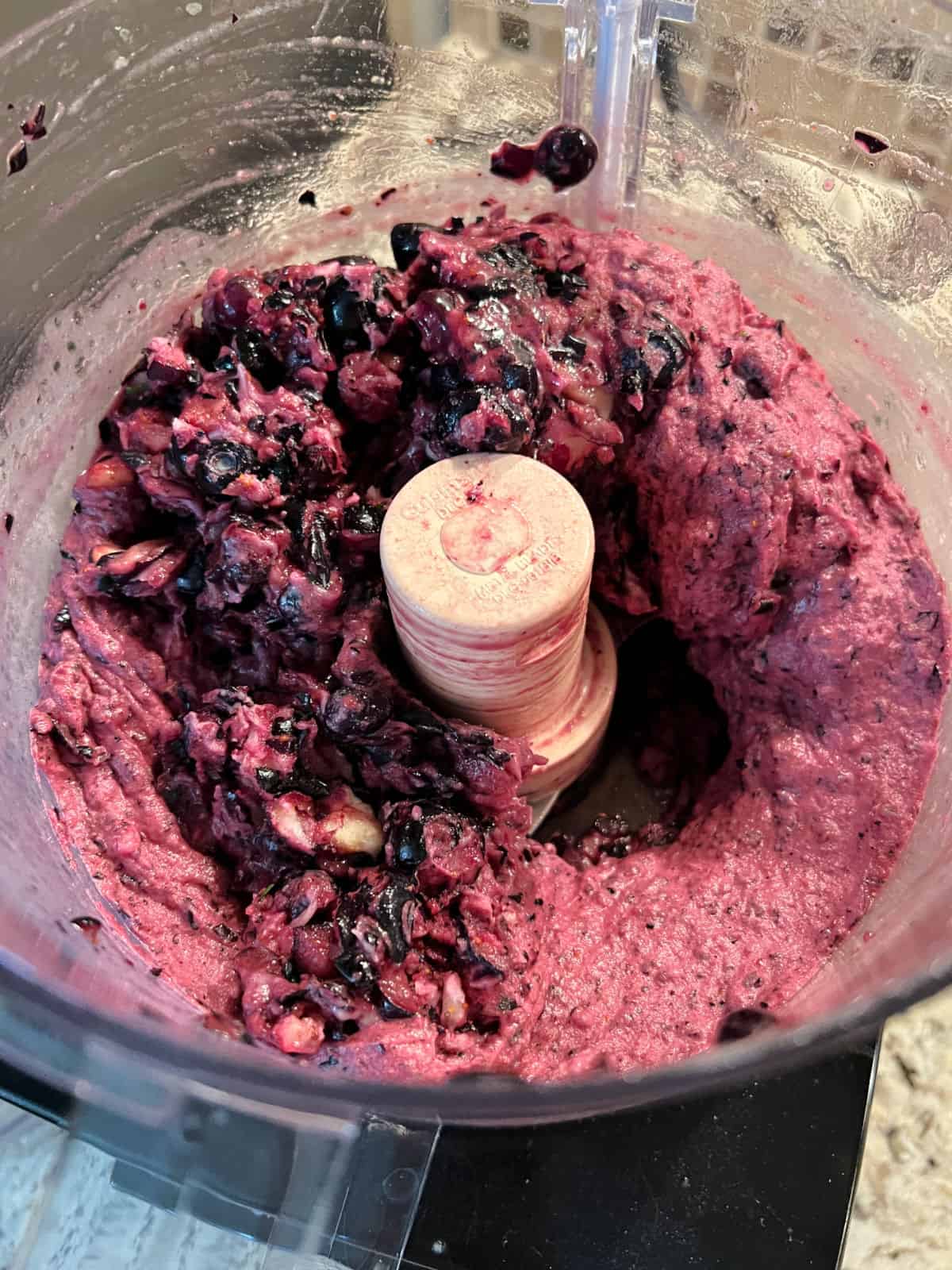 mostly processed blueberry nice cream.