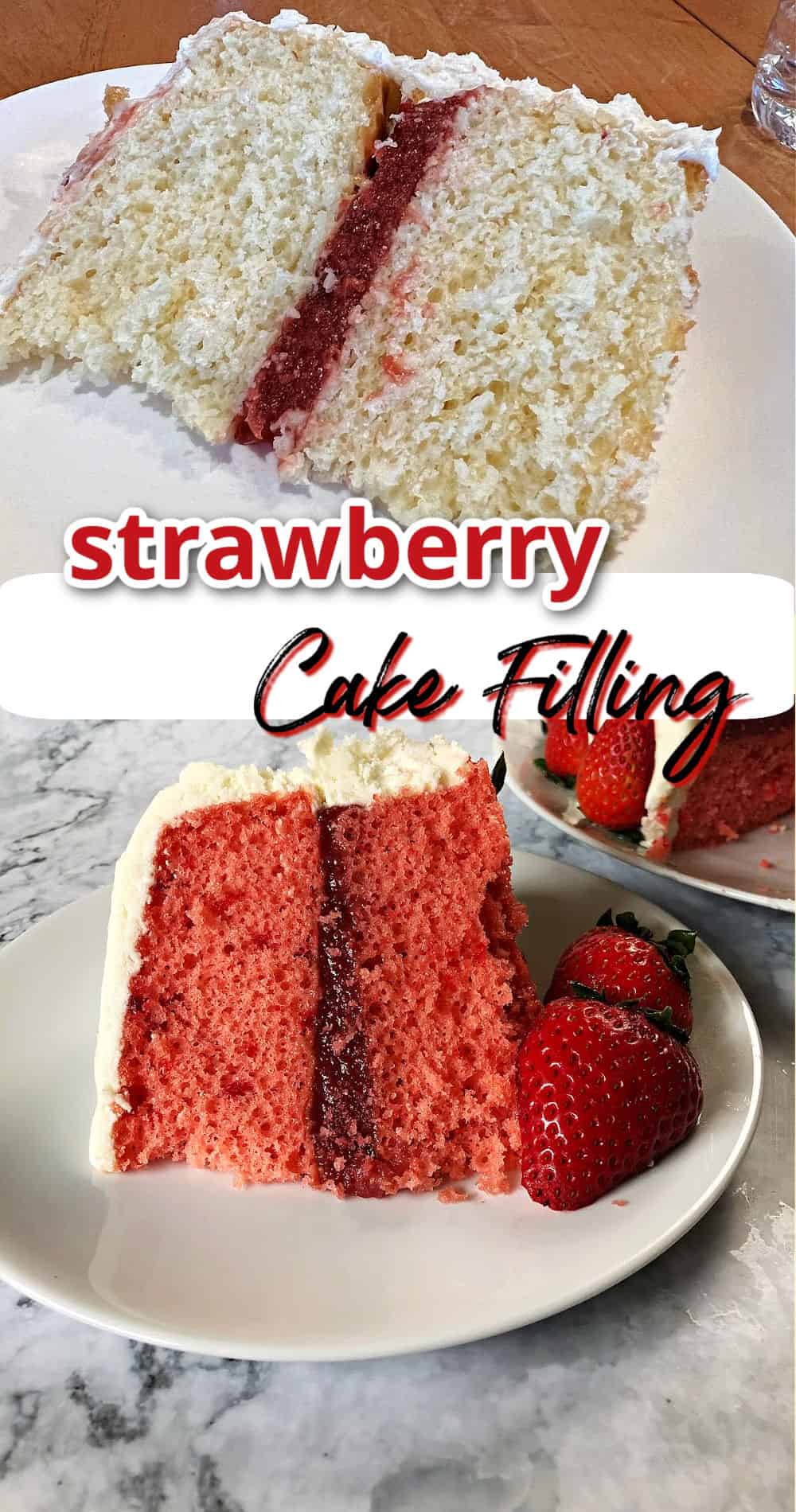 pin for strawberry cake filling.