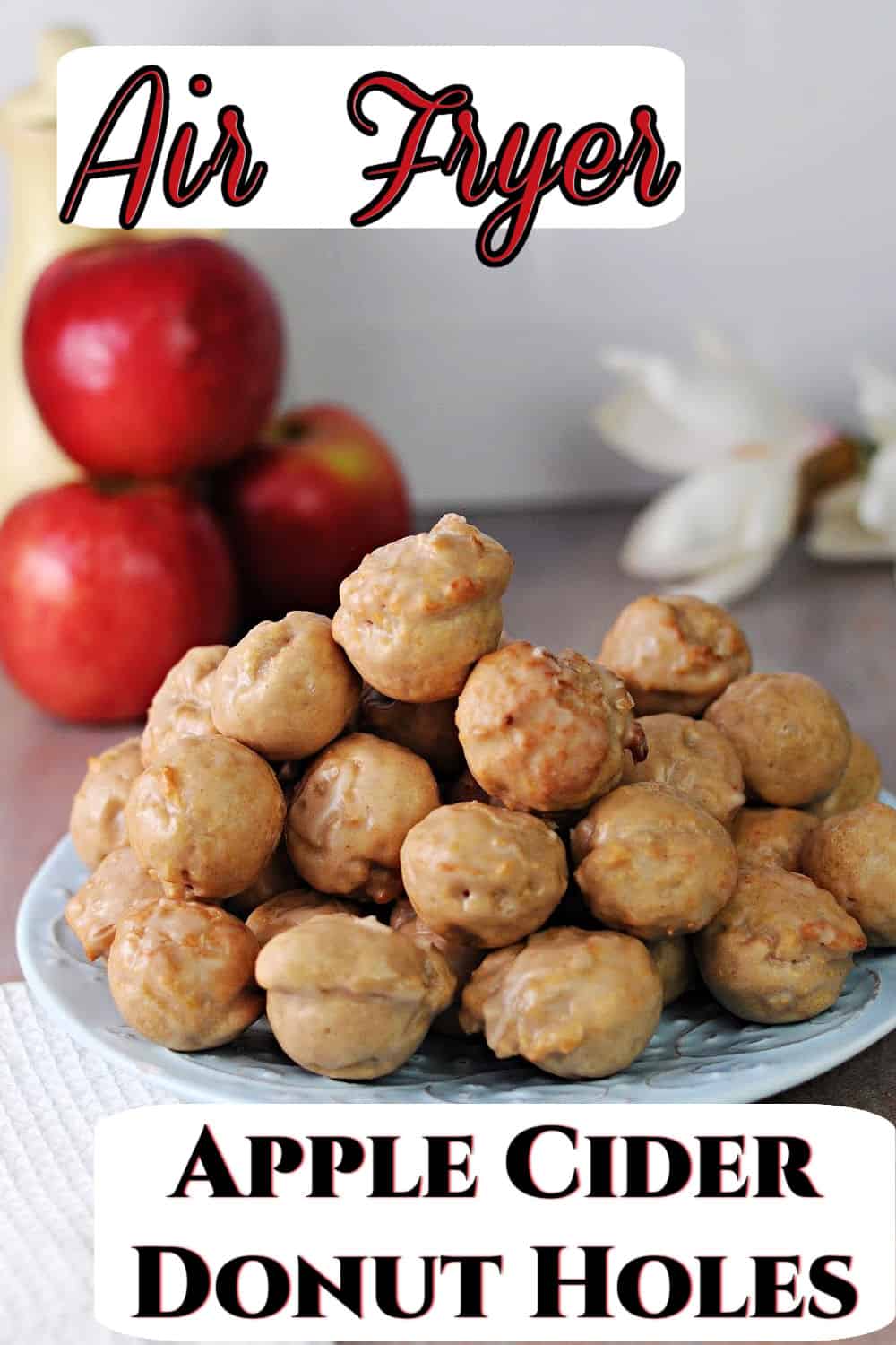 pin for air fryer apple cider donut holes