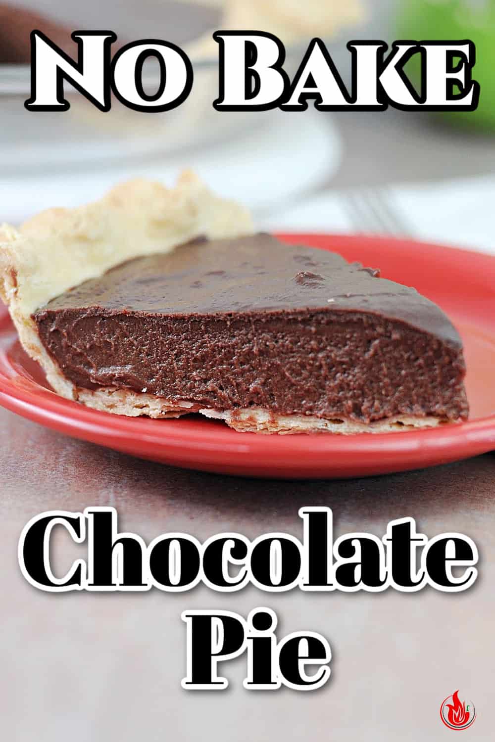 pin for no bake chocolate pie.