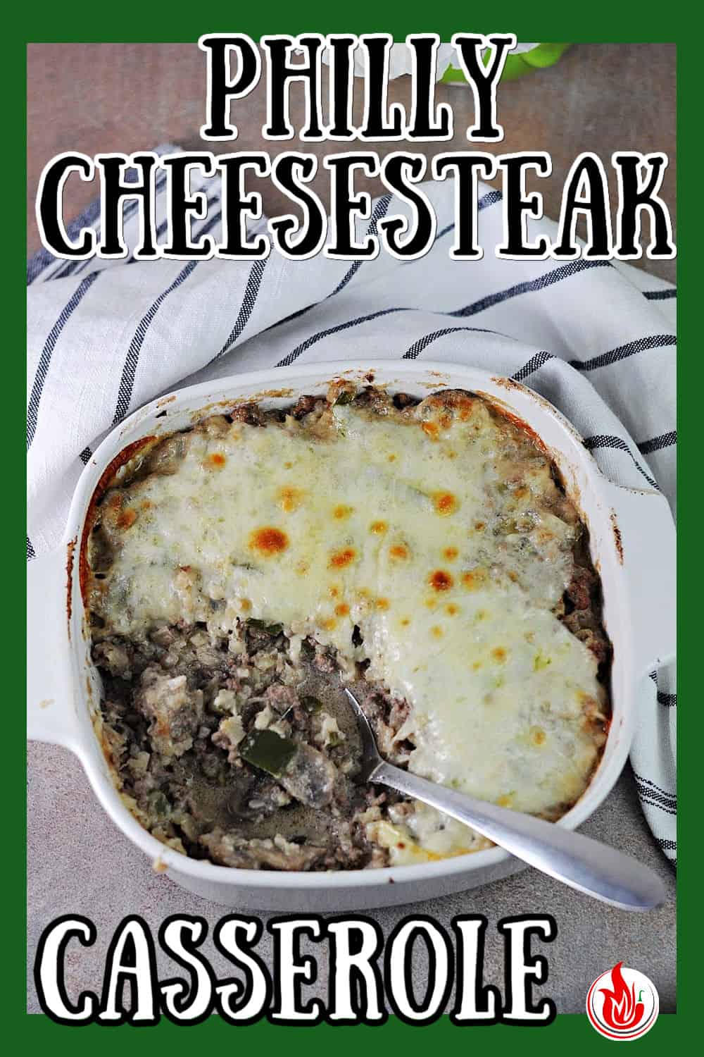 pin for Philly Cheesesteak Casserole