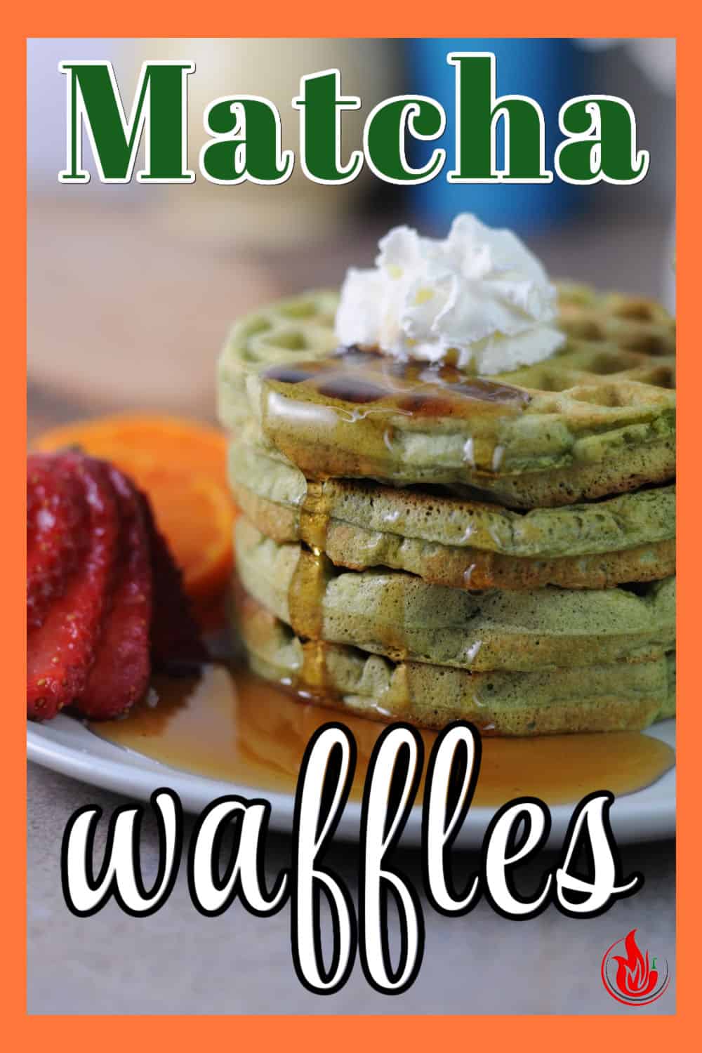 pin for matcha waffles.