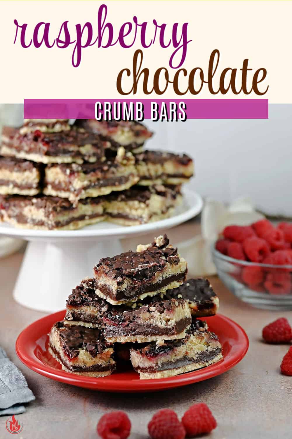 Pin for Chocolate Raspberry Bars.