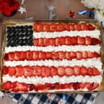 American Flag Fruit Pizza.